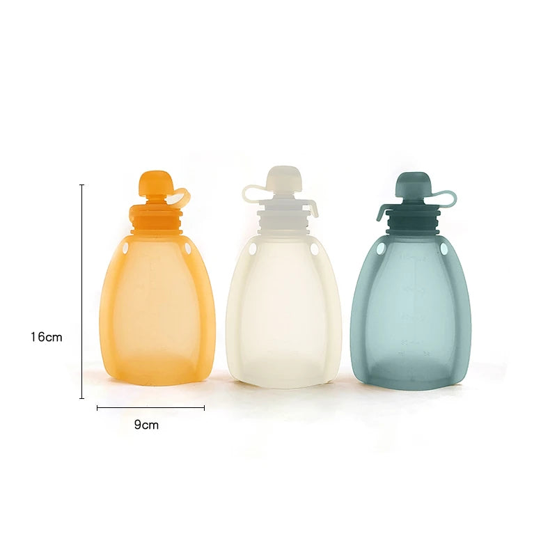 Refillable Silicone Baby Food Container 
120ML