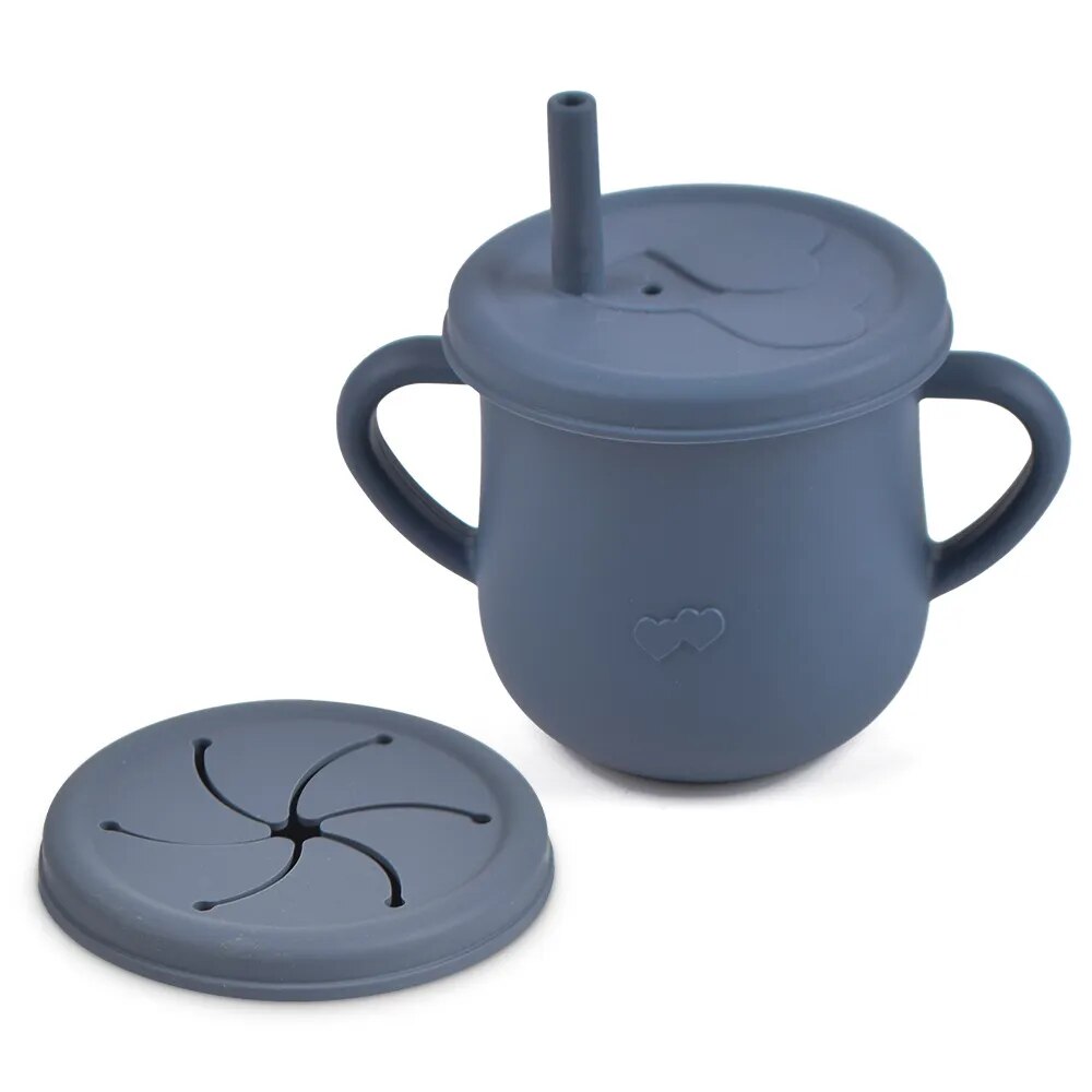2-in-1 Straw Cup and Snack Storage